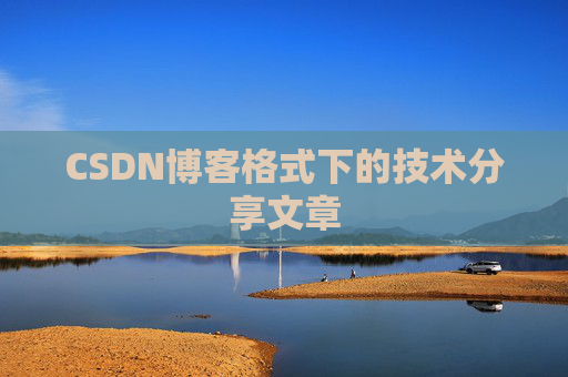 CSDN博客格式下的技术分享文章