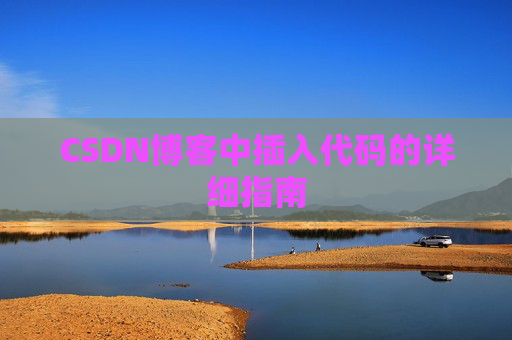 CSDN博客中插入代码的详细指南